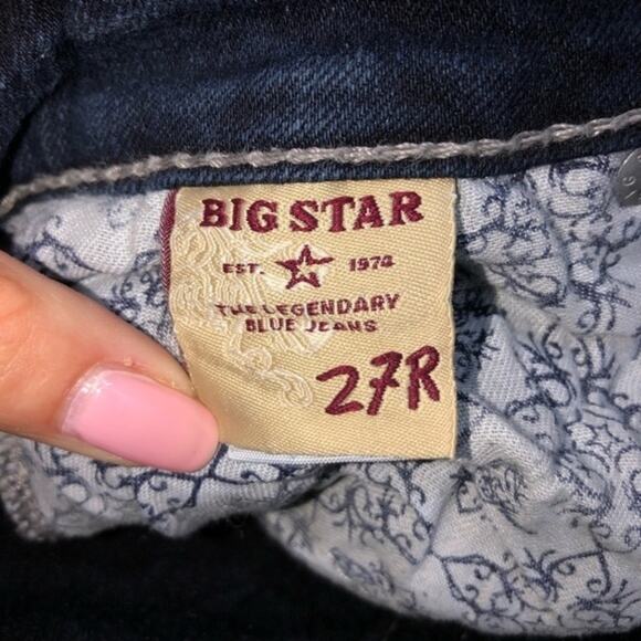 Big Star Kayla Straight Leg Dark Wash Jeans 27 EUC - Picture 8 of 9